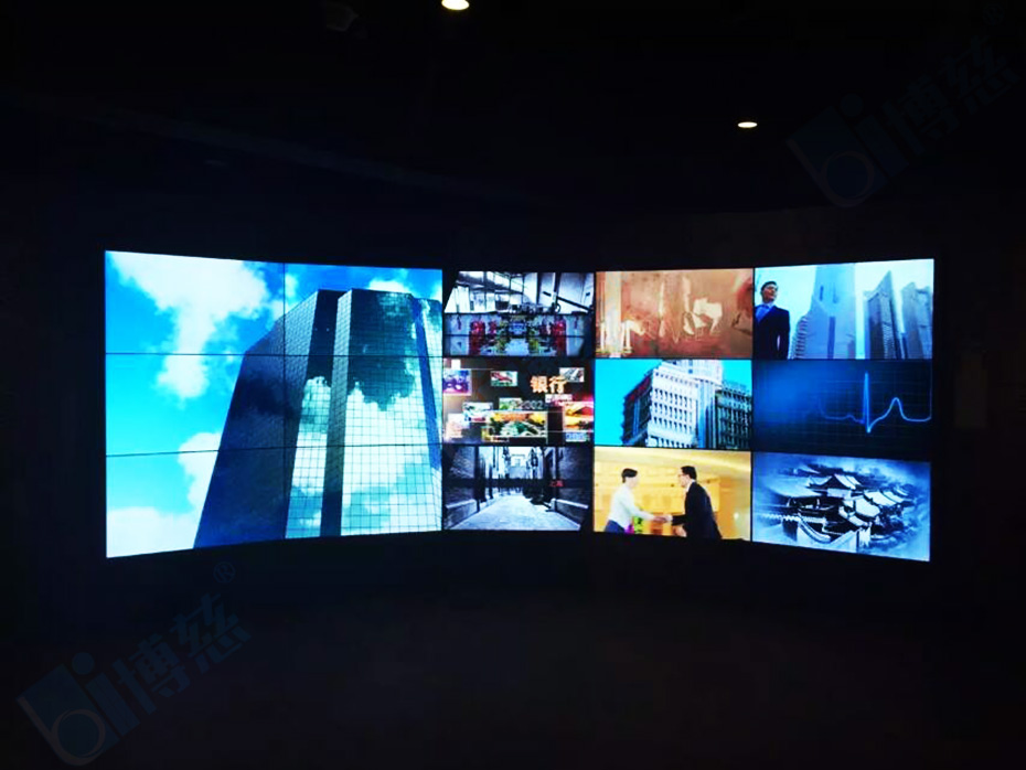 博慈液晶拼接屏打造中国工商银行多媒体展示系统