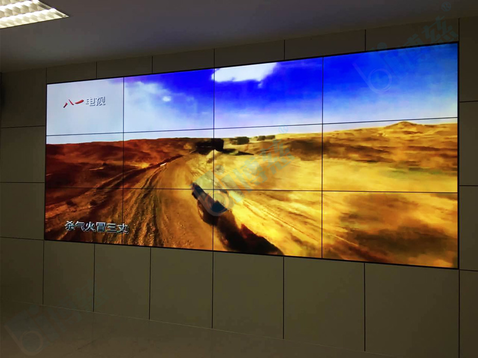 12台55寸液晶拼接屏打造陕西宝鸡市军分区多媒体信息展示系统平台