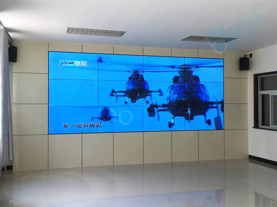 博慈12台55寸液晶拼接屏打造陕西宝鸡市军分区多媒体信息展示系统平台