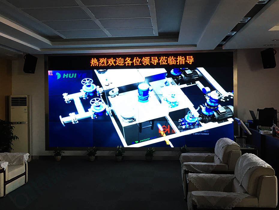 12台博慈自主报关三星55寸拼接屏打造上海机械科技集团智能监控展示综合管理服务平台