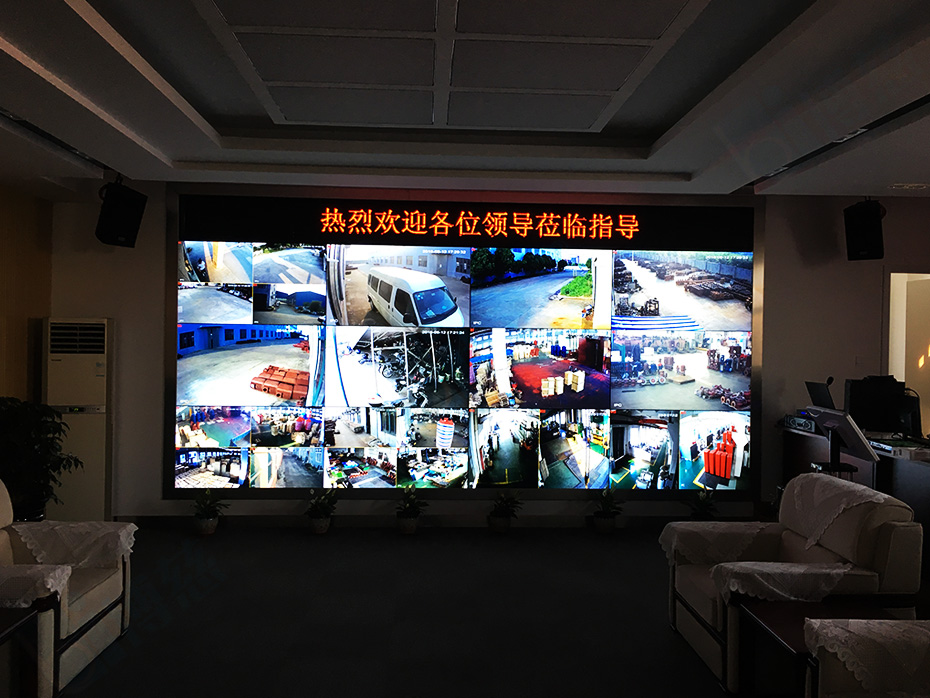 12台三星55寸拼接屏打造上海机械科技集团3×4拼接的智能监控展示综合管理服务平台