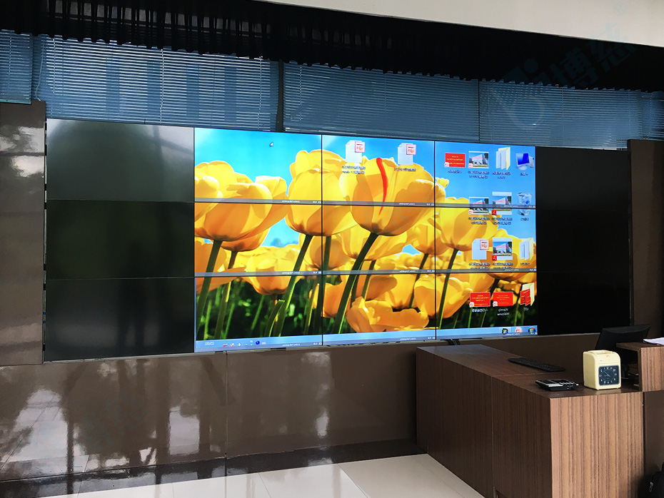 15台博慈自主报关的三星5.5mm46寸拼接屏打造中科院大数据智慧展厅多功能展示系统平台