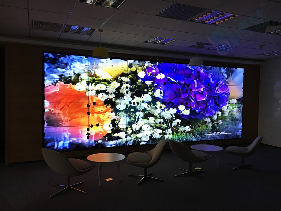 24台三星3.5mm46寸液晶拼接屏打造上海中信大厦多媒体展厅高端显示系统平台