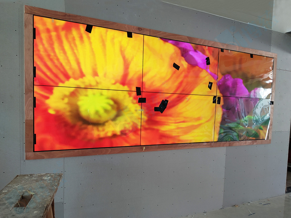 6台博慈自主报关的三星3.5mm55寸液晶拼接屏打造浙江舟山公安局监控展示综合管理系统平台