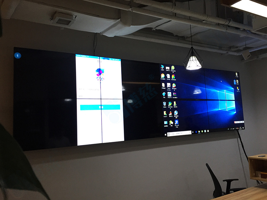 LG3.5mm49寸液晶拼接屏助力临港集团打造大数据展示系统平台