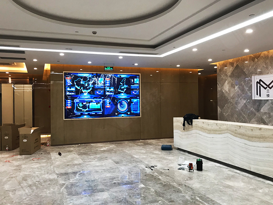 18台三星液晶拼接屏为美兆建康医疗体检中心打造两套展示系统平台