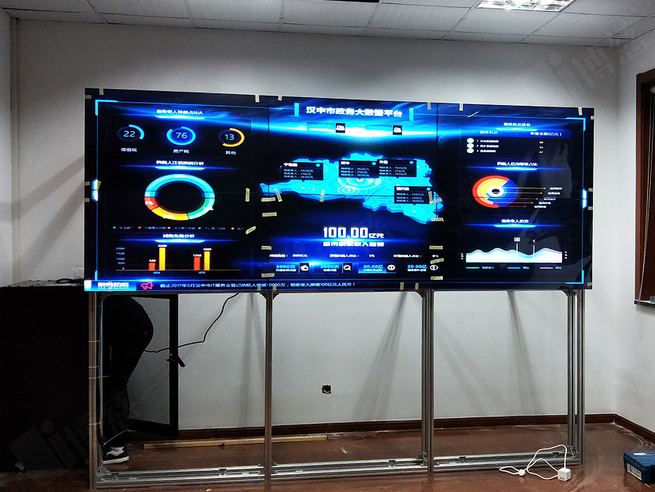 三星1.7mm46寸液晶拼接屏携手上海普陀区街道办事处洞悉“视界之美”
