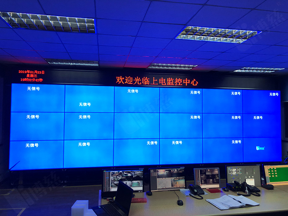 18台三星55寸液晶拼接屏入驻上海电机学院