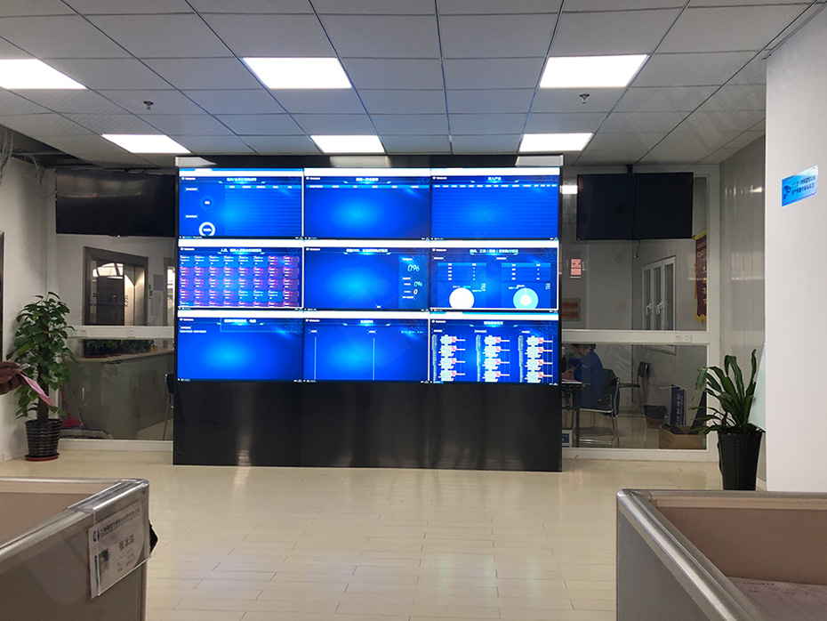 三星55寸液晶拼接屏携手上海通领汽车科技共创可视化大数据展示系统