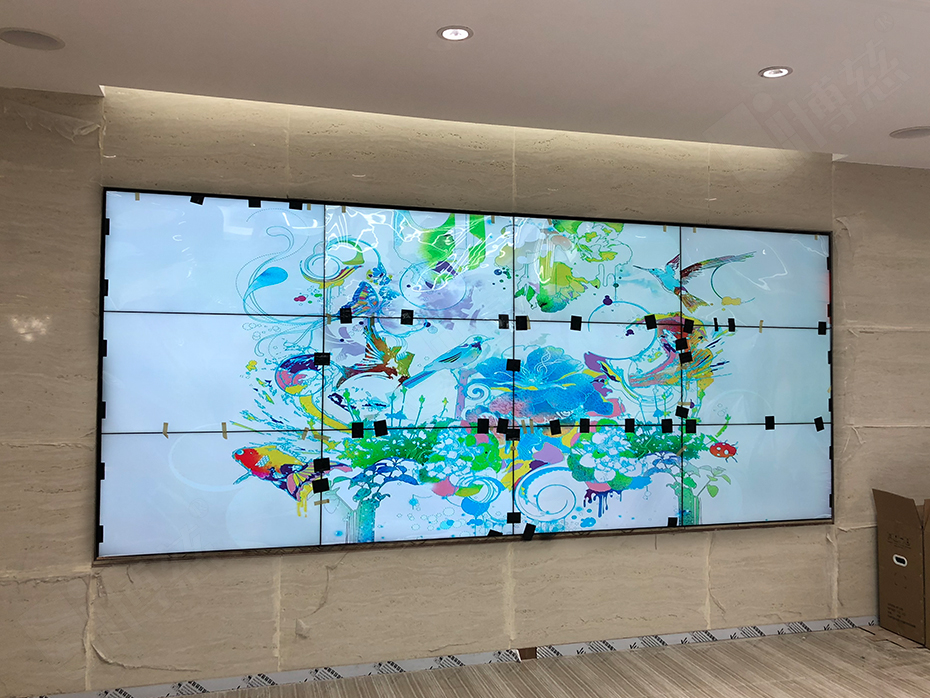博慈拼接屏伫立上海艾后生物科技有限公司展示中心