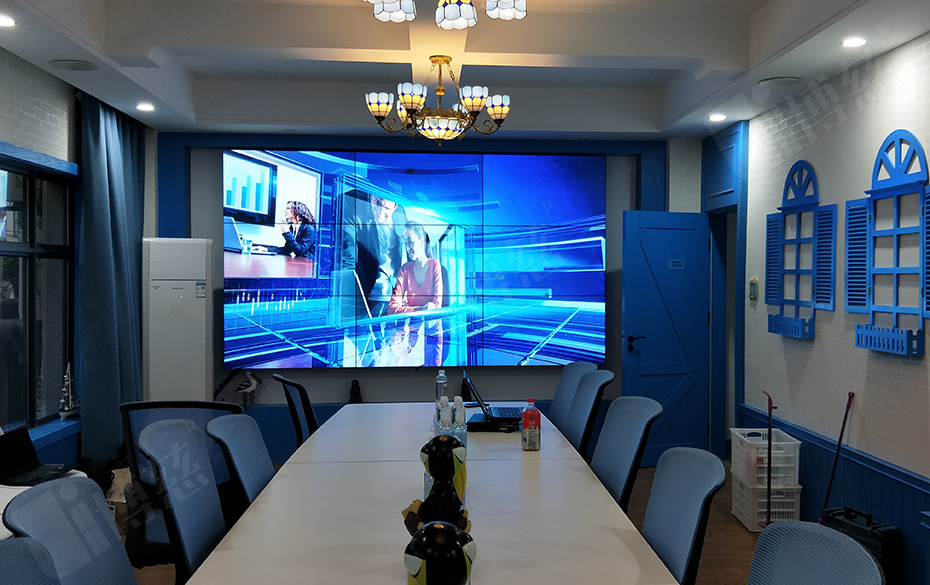 17台三星46寸液晶拼接屏入驻安徽合肥生鲜连锁超市