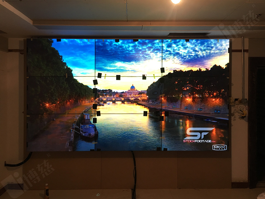 三星55寸液晶拼接屏入驻商户科技展览展示中心