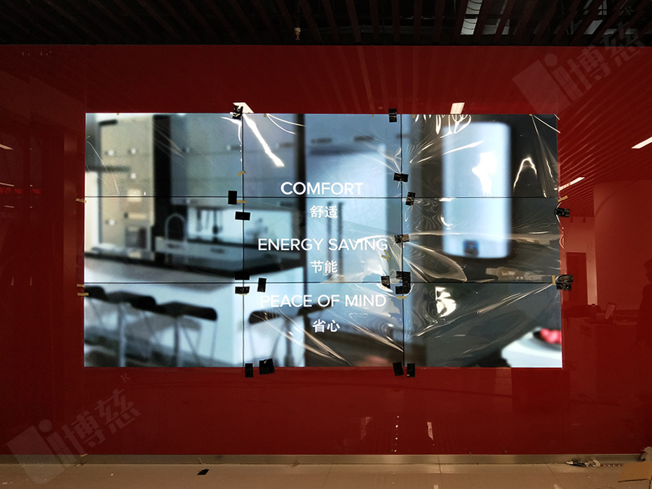 博慈55寸液晶拼接屏成功入驻上海斯凯奇品牌店上海拼接屏上海液晶拼接屏